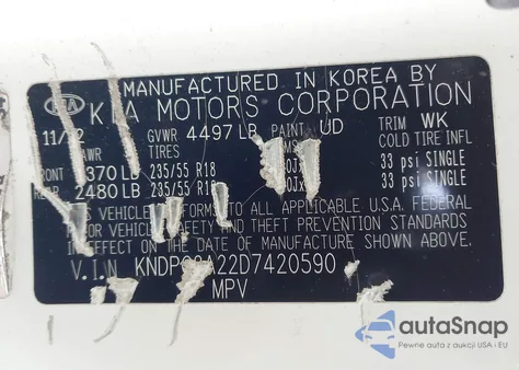 2013 Kia Sportage Ex from USA, damaged, VIN KNDPC3A22D7420590